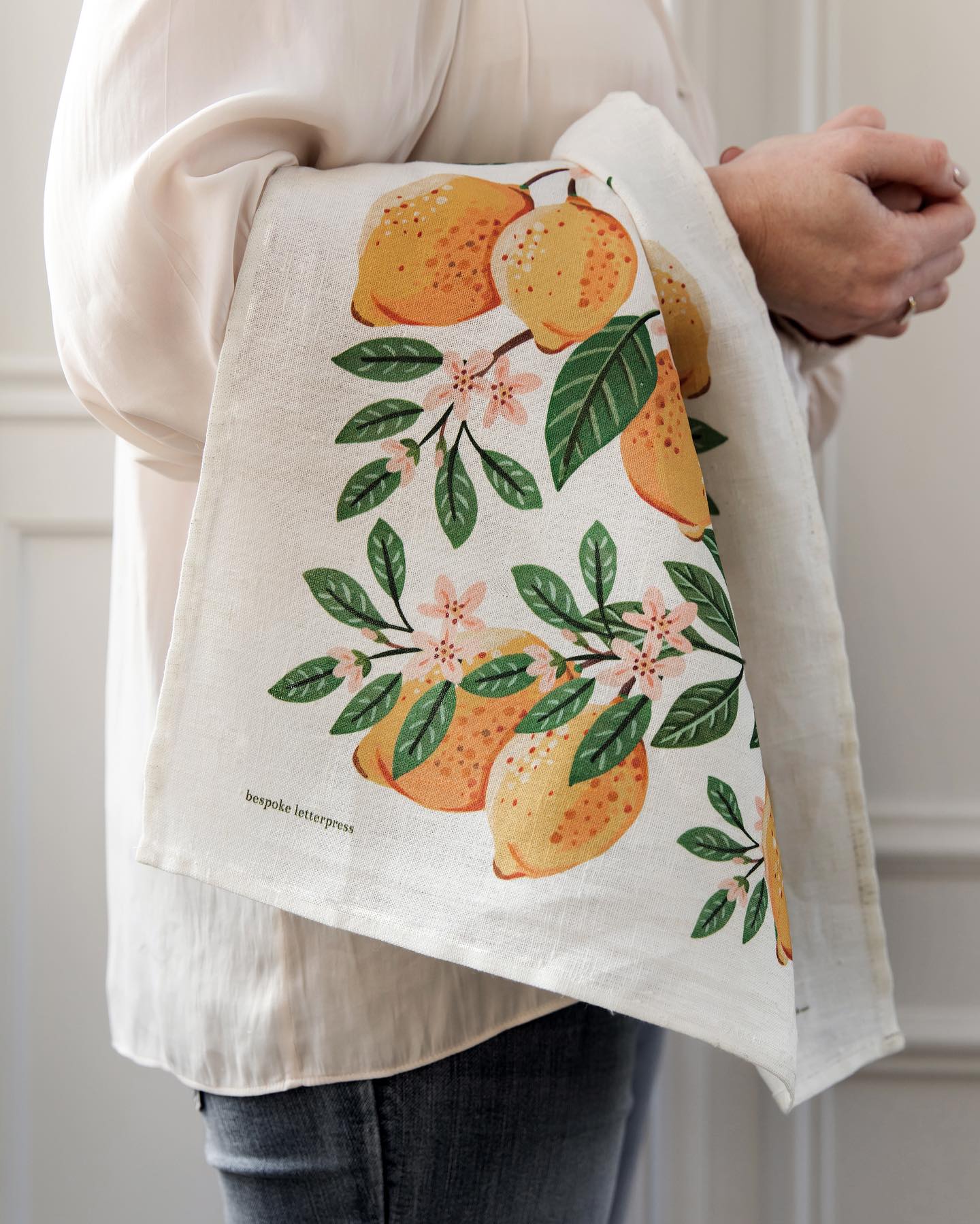 LIMITED EDITION: LEMONS LINEN TEATOWEL