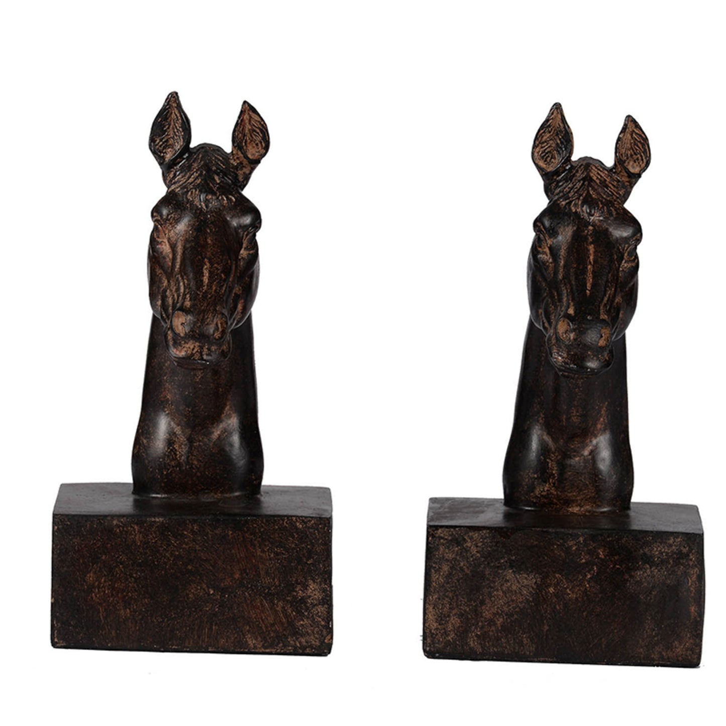 SCULPTURAL HORSE BOOKENDS