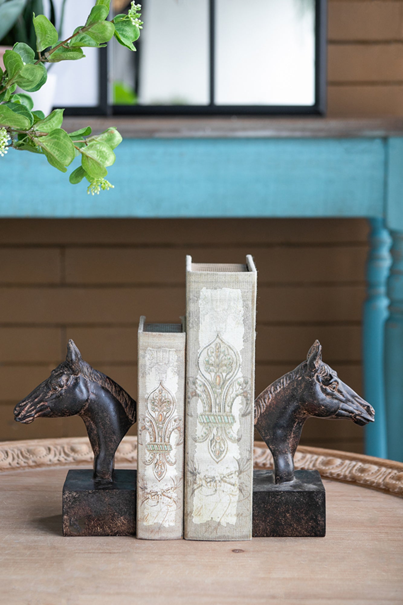 SCULPTURAL HORSE BOOKENDS