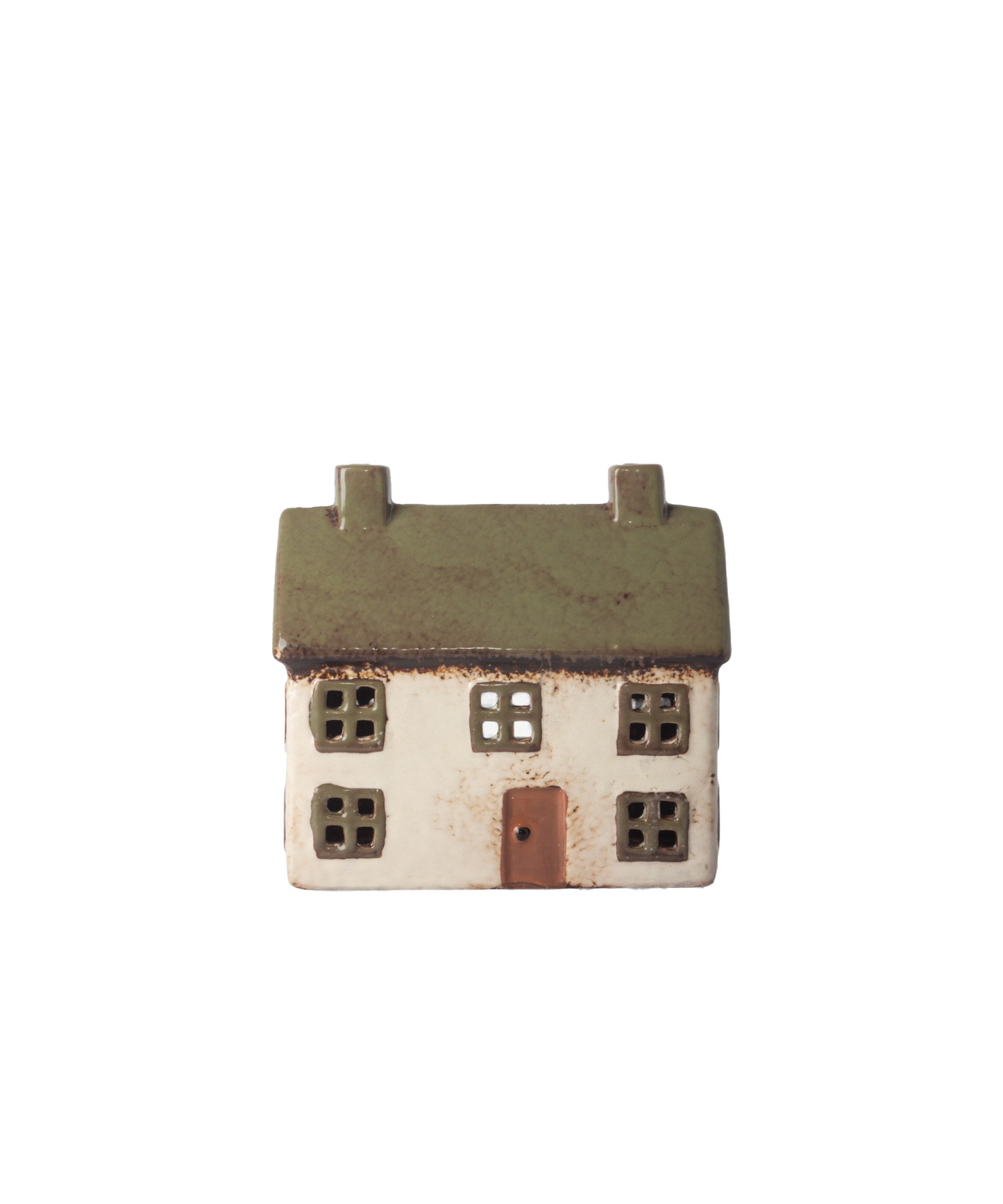 PRE ORDER: ALSACE TEALIGHT COTTAGE - OLIVE GREEN