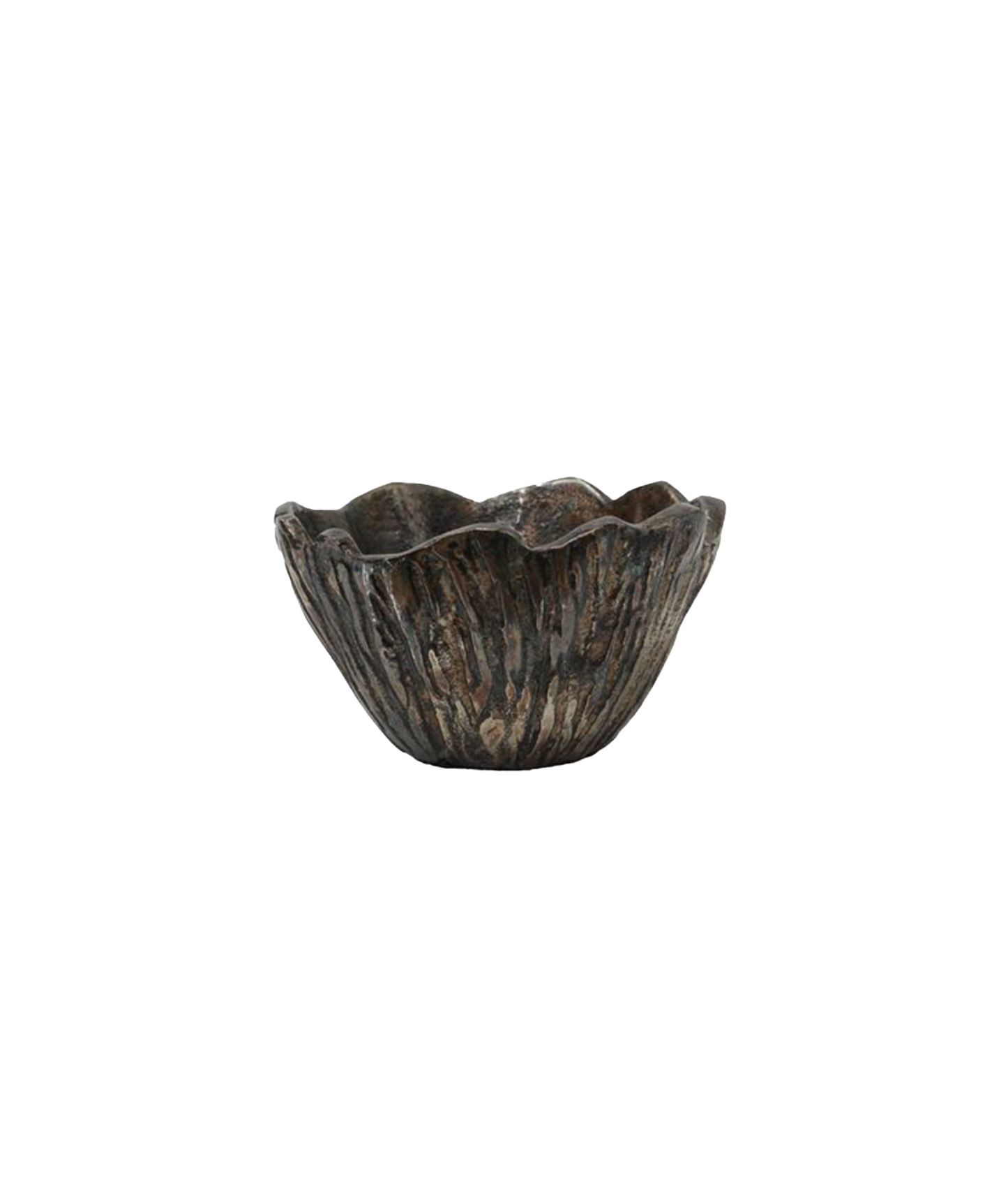 ANTIQUE GOLD ORNAMENTAL BOWL - LARGE