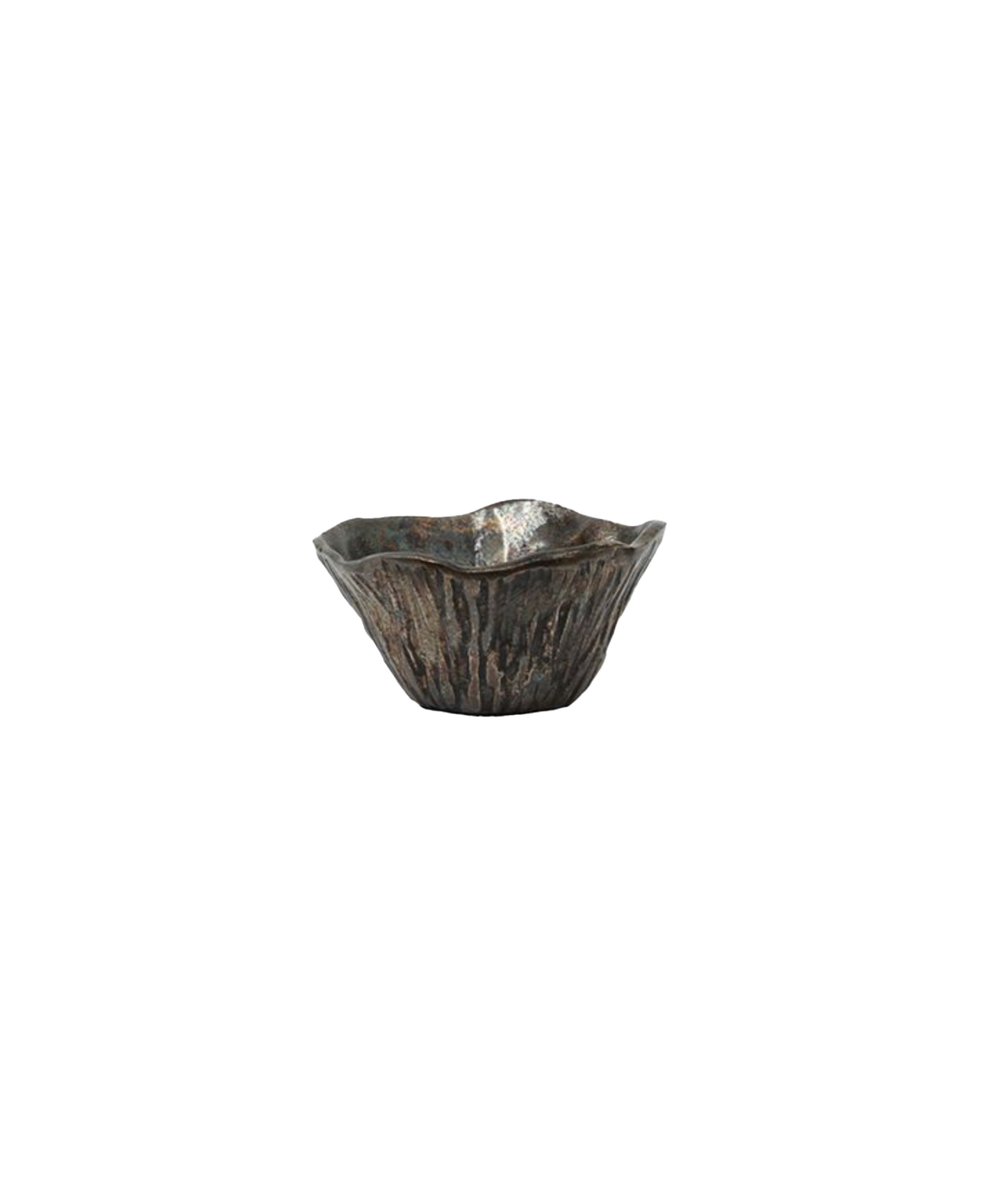 ANTIQUE GOLD ORNAMENTAL BOWL - SMALL