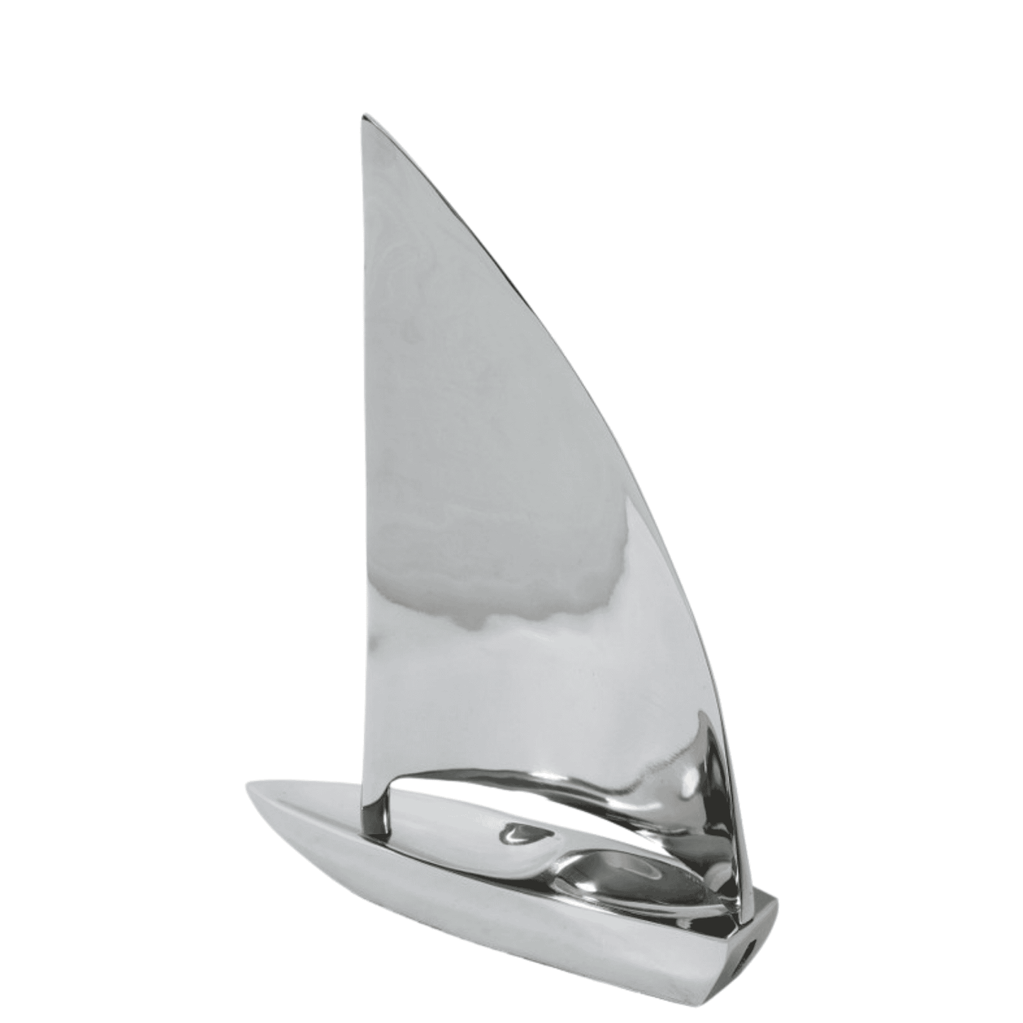 SILVER SAIL BOAT - LARGE