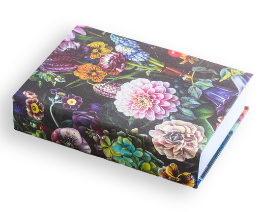 BLACK BOTANICAL JOTTER PAD