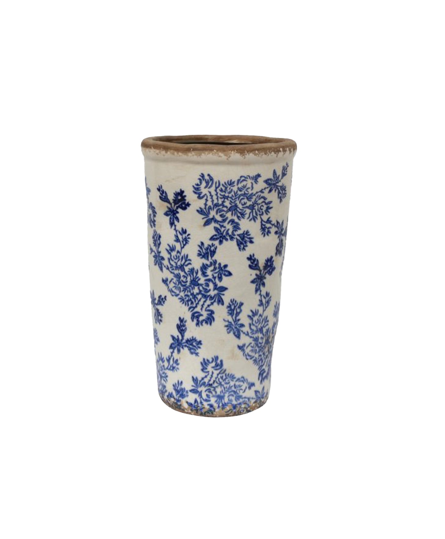 BLUE FLORAL VASE – Copperblue Home & Décor