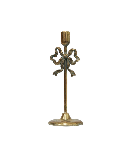 BOW DESIGN CANDLEHOLDER - LARGE