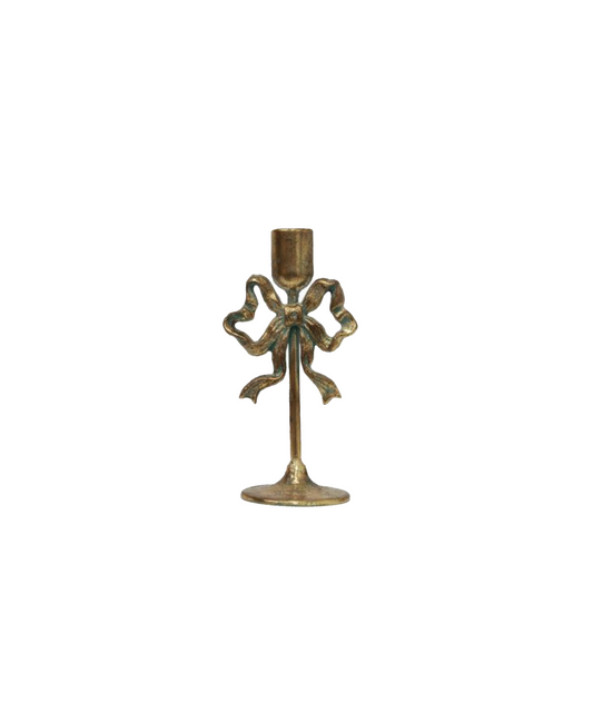 BOW DESIGN CANDLEHOLDER - SMALL