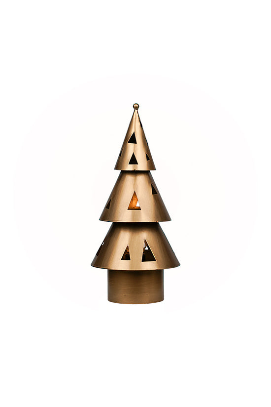 BRUSHED GOLD LIGHT UP TREE - LARGE