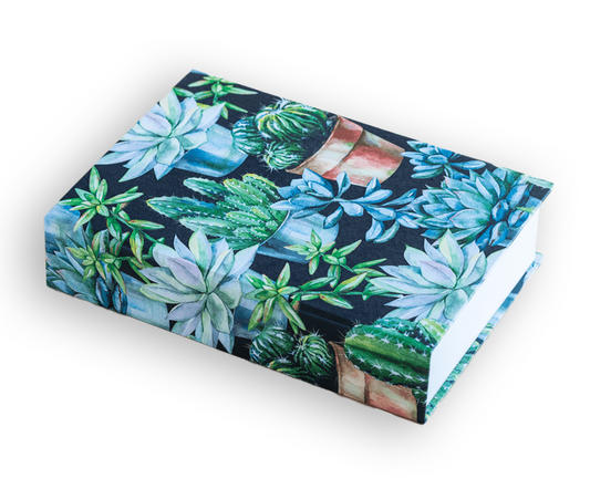 SUCCULENTS JOTTER PAD - BLACK