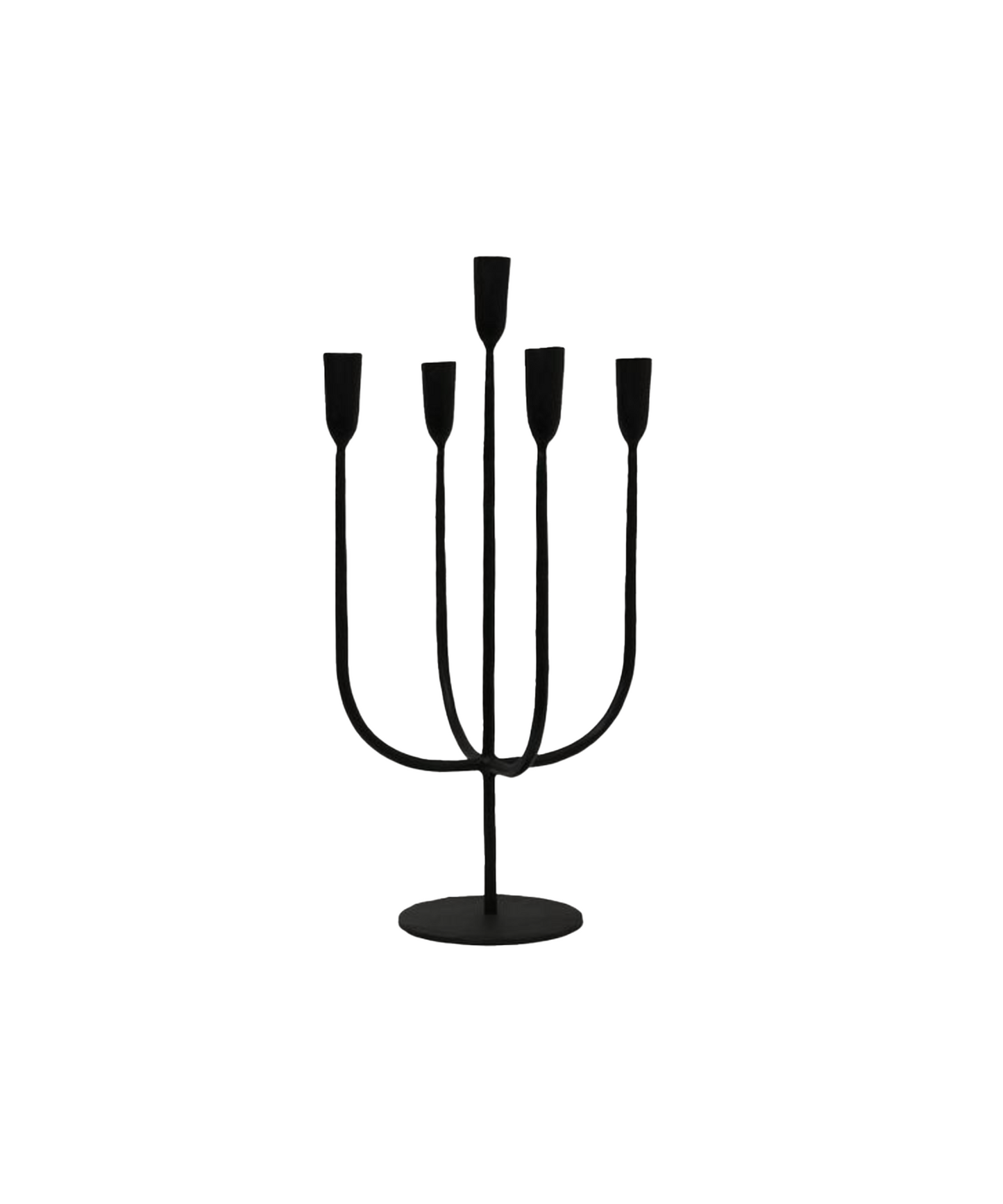 DAX 5 LIGHT CANDLEABRA - BLACK