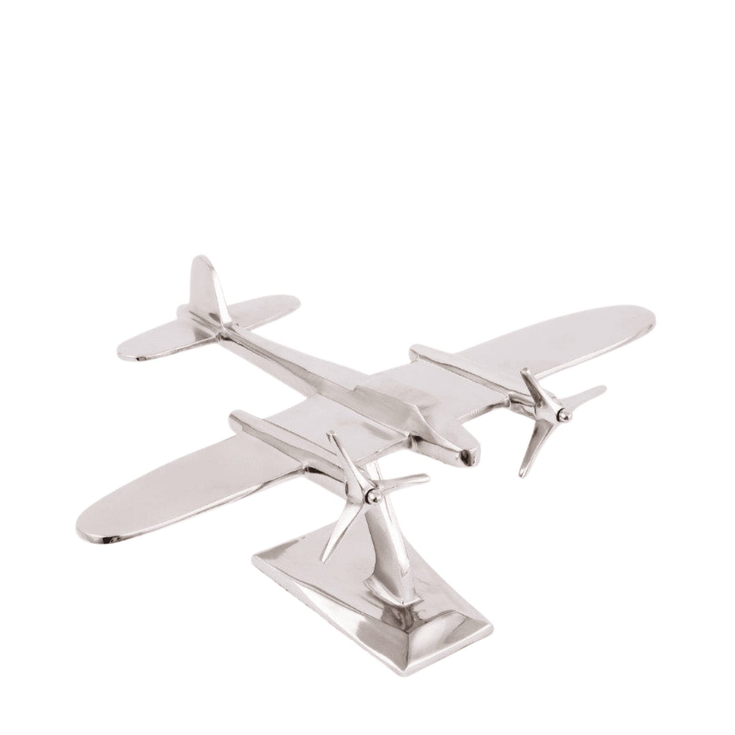 AEROPLANE ON STAND - SILVER