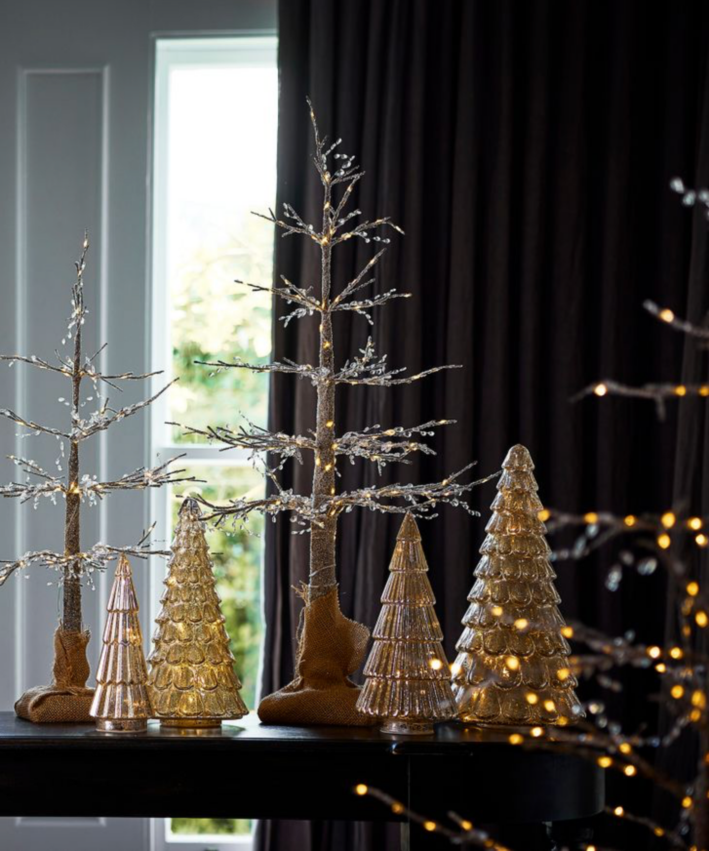 EMBELLISHED LIGHT UP CHRISTMAS TREE 85CM