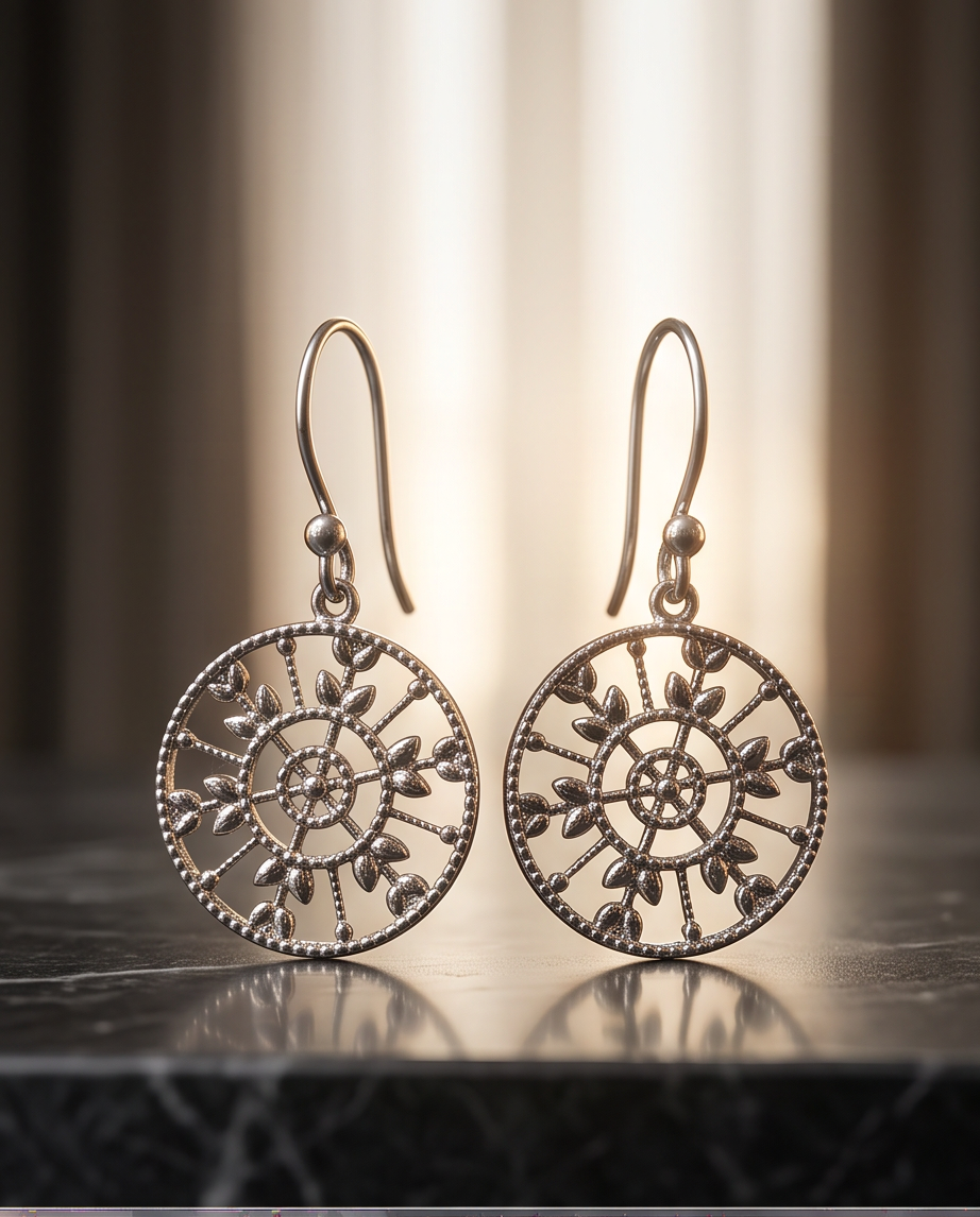 FILIGREE EARRINGS - SILVER