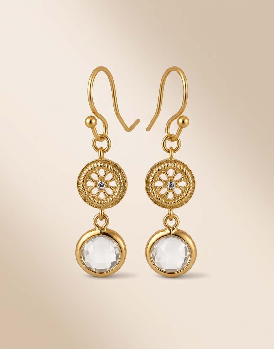 FLEUREL EARRINGS - GOLD