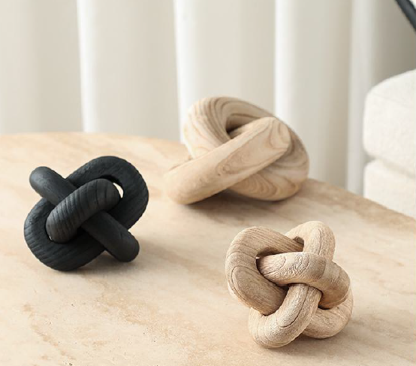 WOODEN KNOT - BLACK