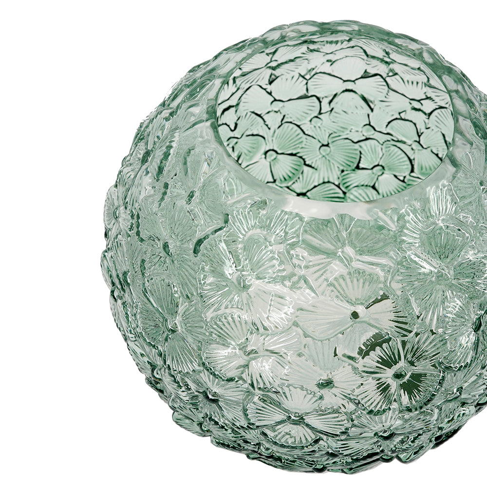 FLORAL OMBRE GLASS VASE - SHORT
