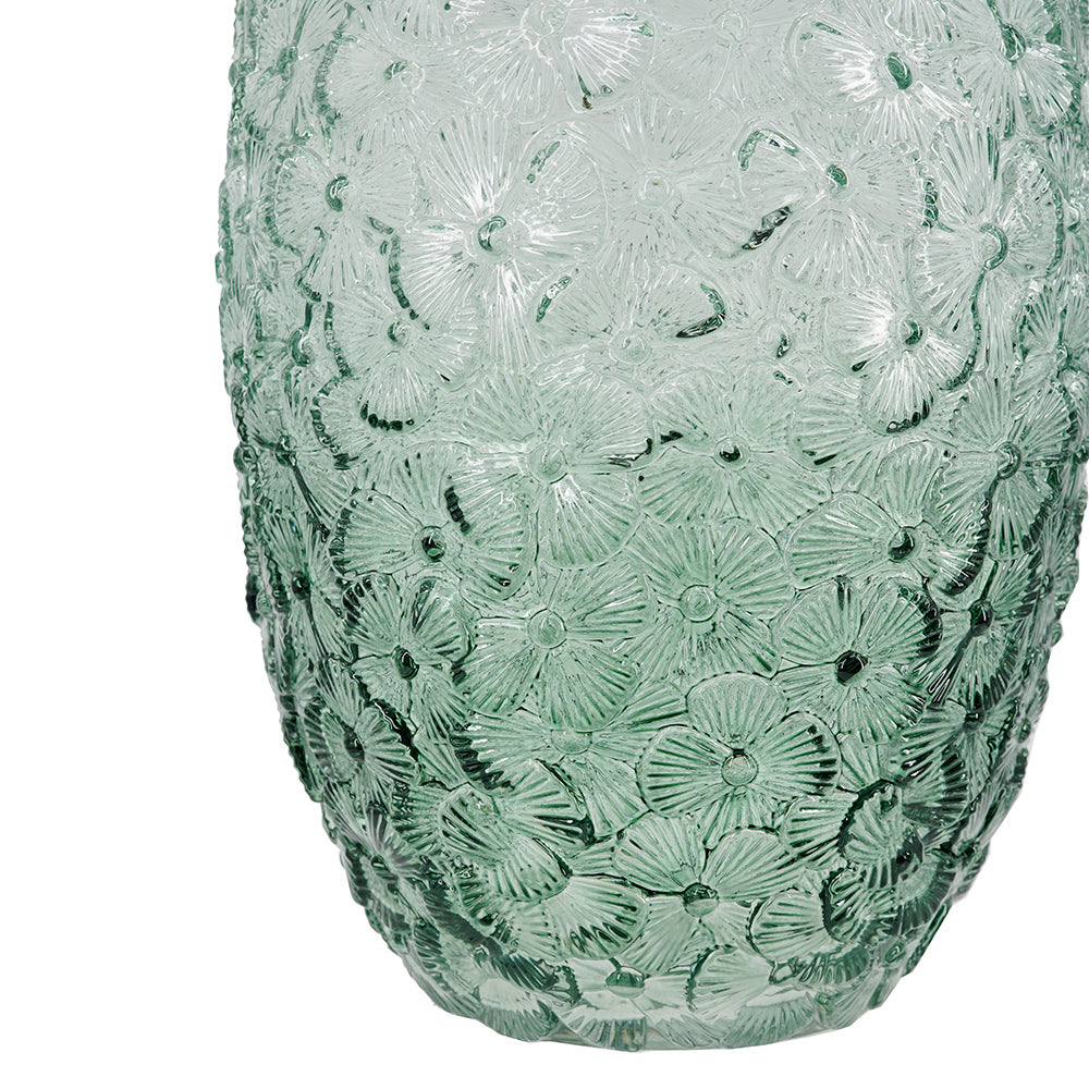 FLORAL OMBRE GLASS VASE - TALL