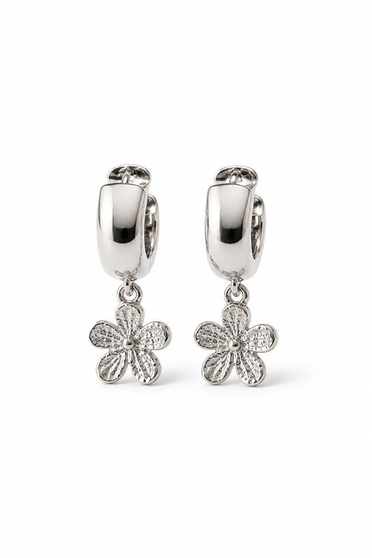 FORGET ME KNOT HUGGIE EARRINGS