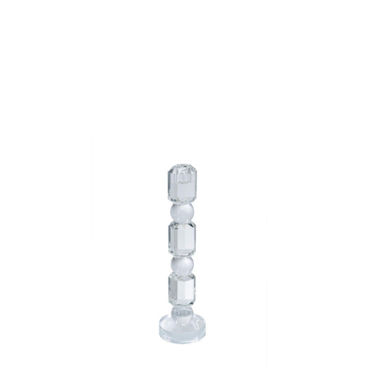 GLASS TAPER CANDLE HOLDER - SMALL