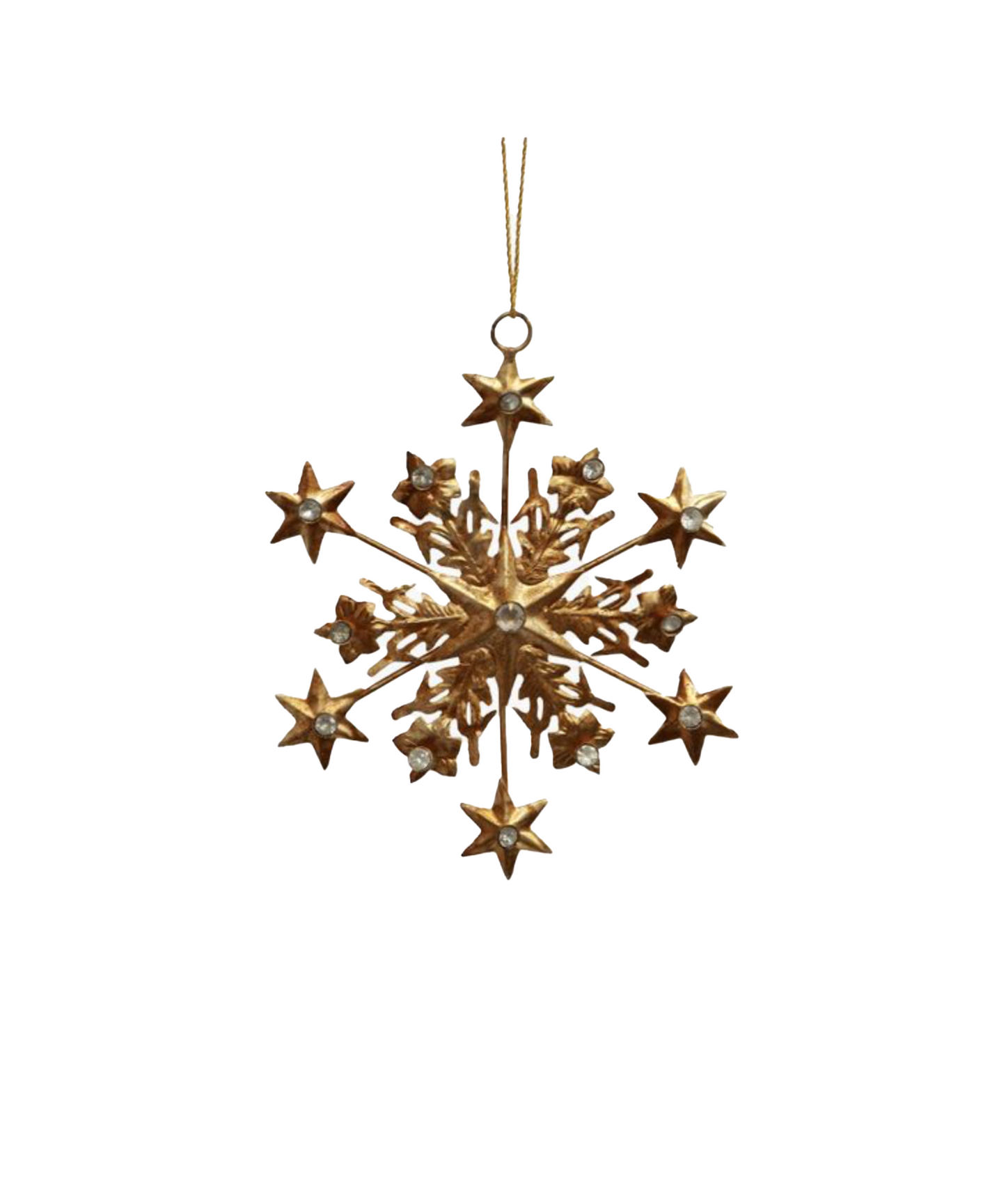 HANGING JEWELLED SNOWFLAKE ORNAMENT