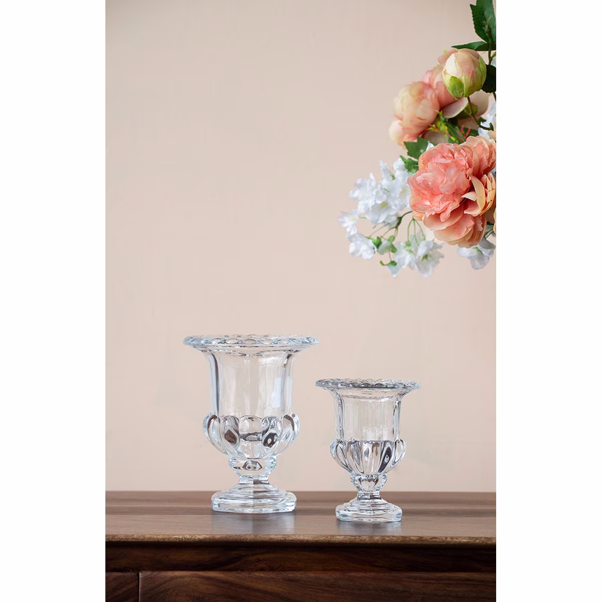 OMARI CRYSTAL URN VASE - LARGE