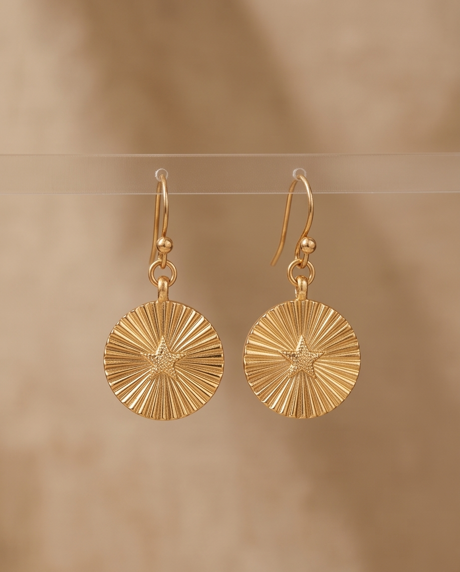ORELIA STARBURST EARRINGS - GOLD
