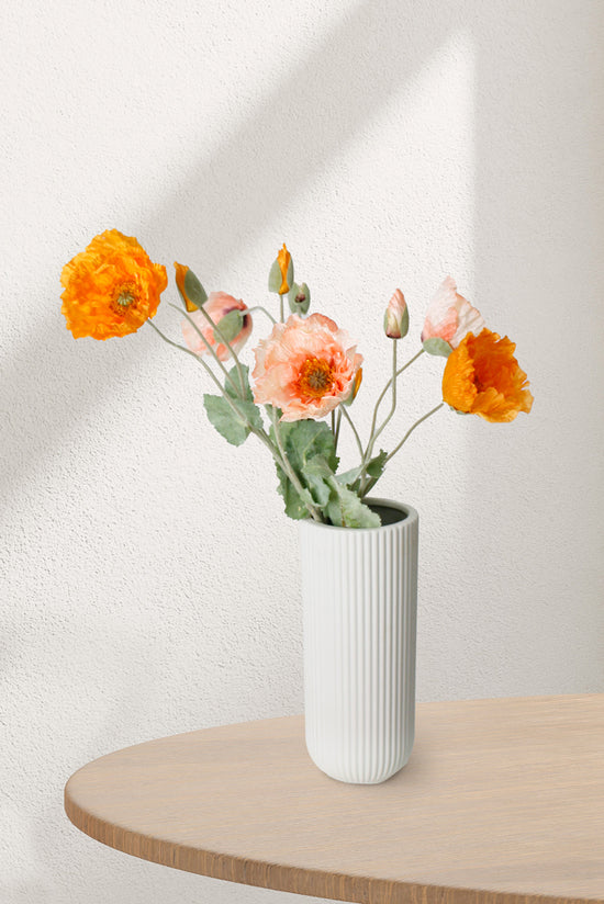 POPPY SPRAY WITH BUD - PEACH