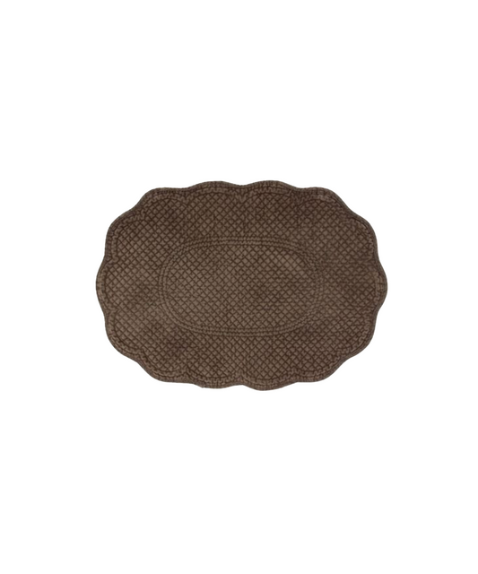 RENA QUILTED PLACEMAT - BROWN