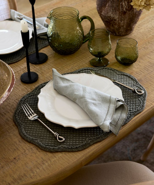 RENA QUILTED PLACEMAT - OLIVE