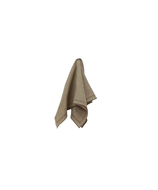 RILEY LINEN NAPKIN SET OF 4 - TAUPE
