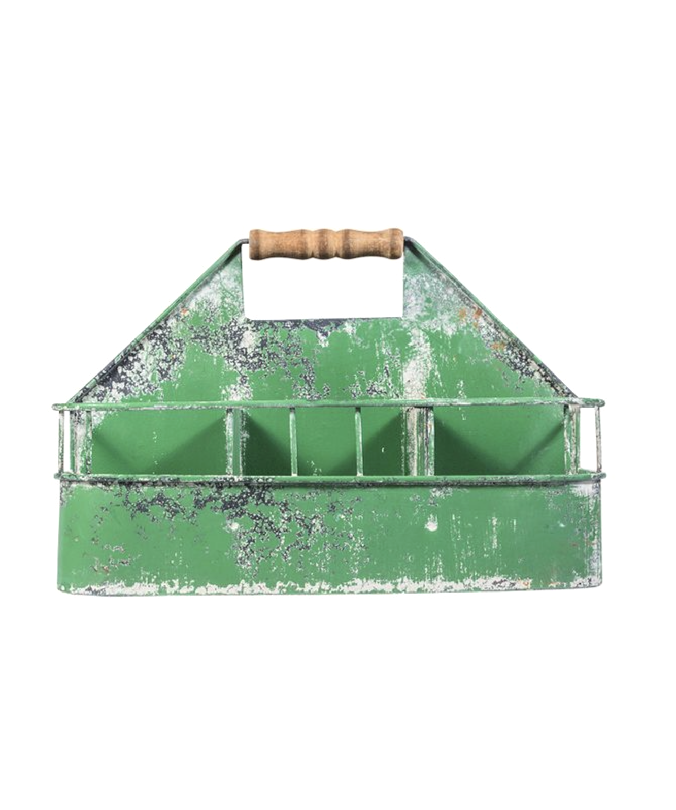 VINTAGE METAL GARDEN TOOL CRATE