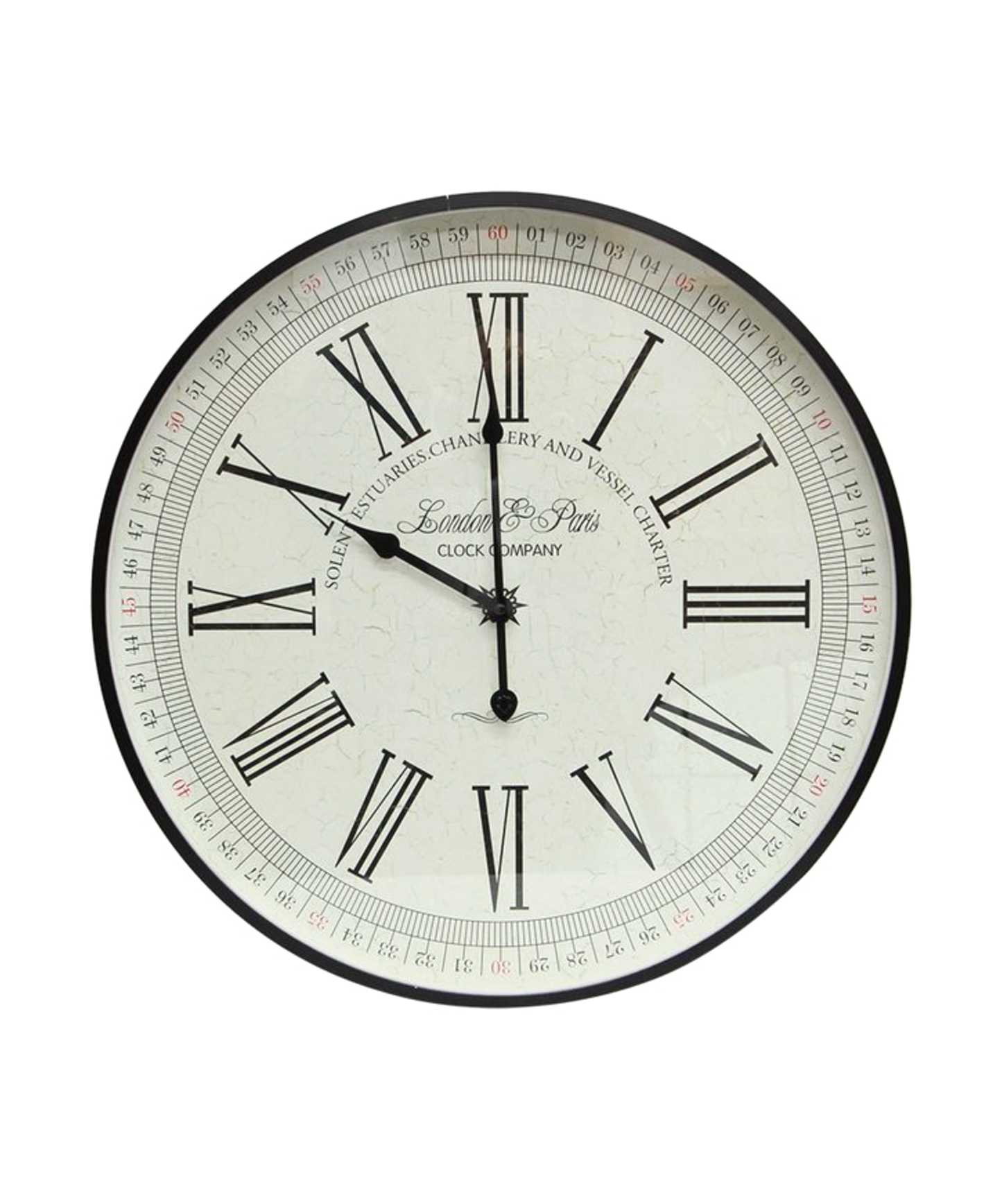 NOIR COMPASS WALL CLOCK