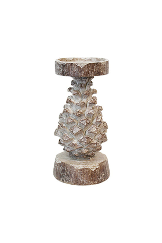 PINECONE CANDLE HOLDER - LARGE