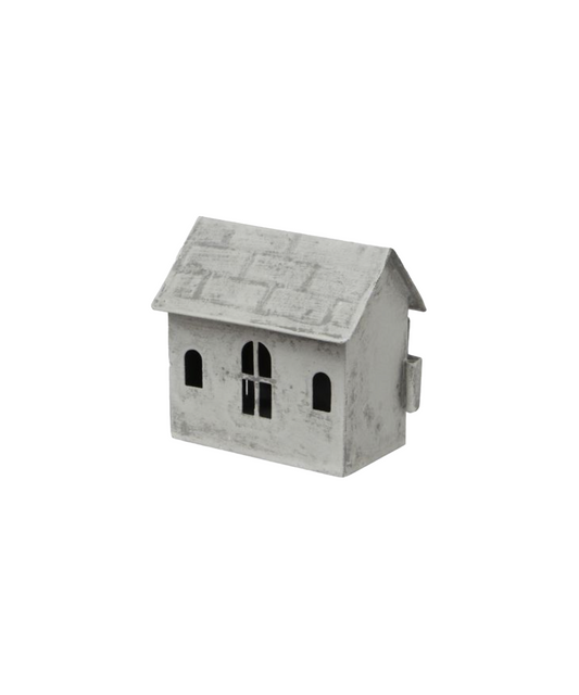 ZINC TEALIGHT HOUSE - SMALL