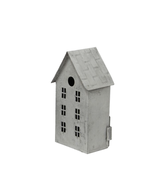 ZINC TEALIGHT HOUSE - TALL