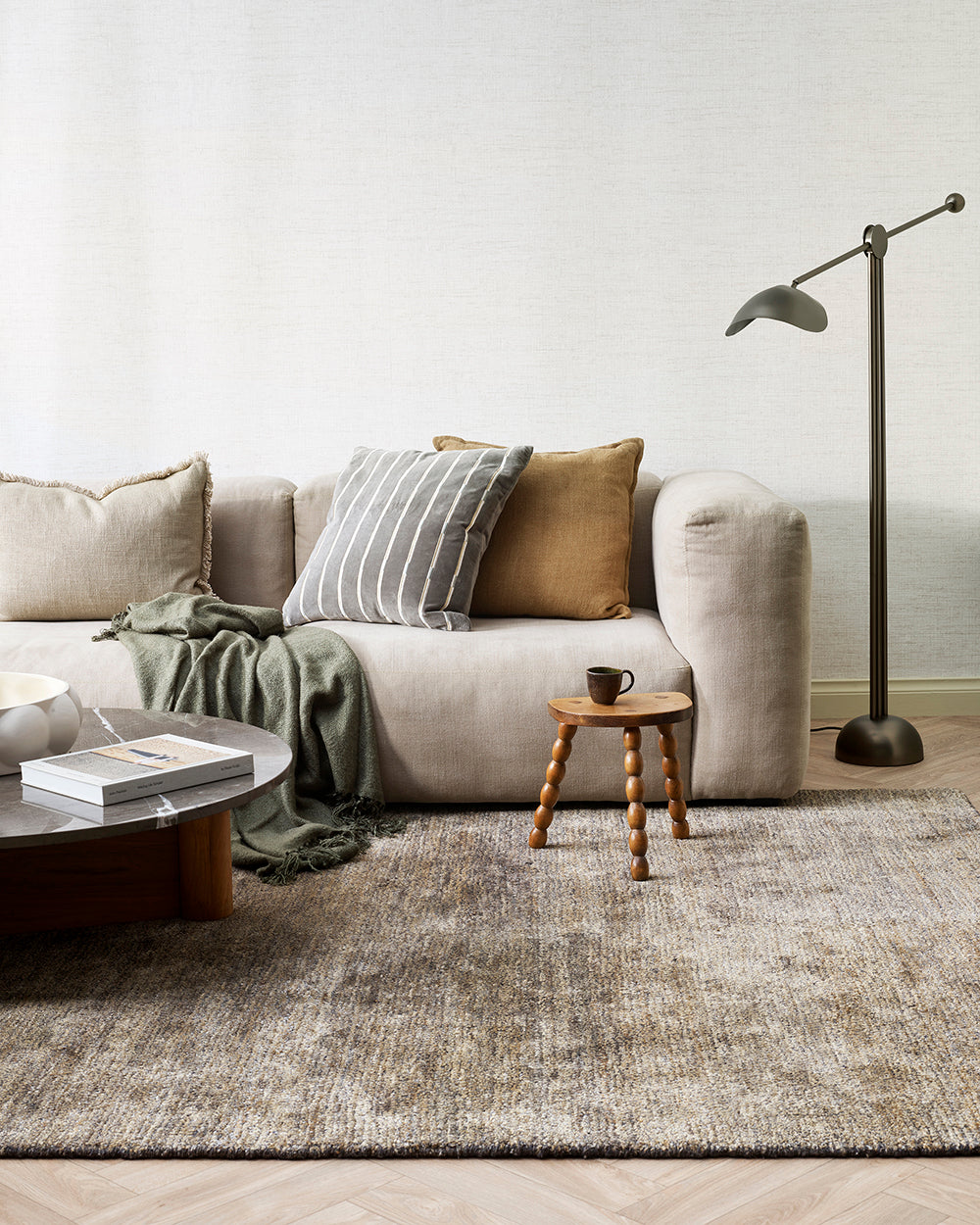 EDEN VELVET 55 X 55CM CUSHION - SLATE GREEN