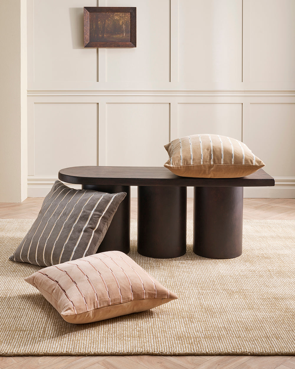 EDEN VELVET 55 X 55CM CUSHION - SLATE GREEN
