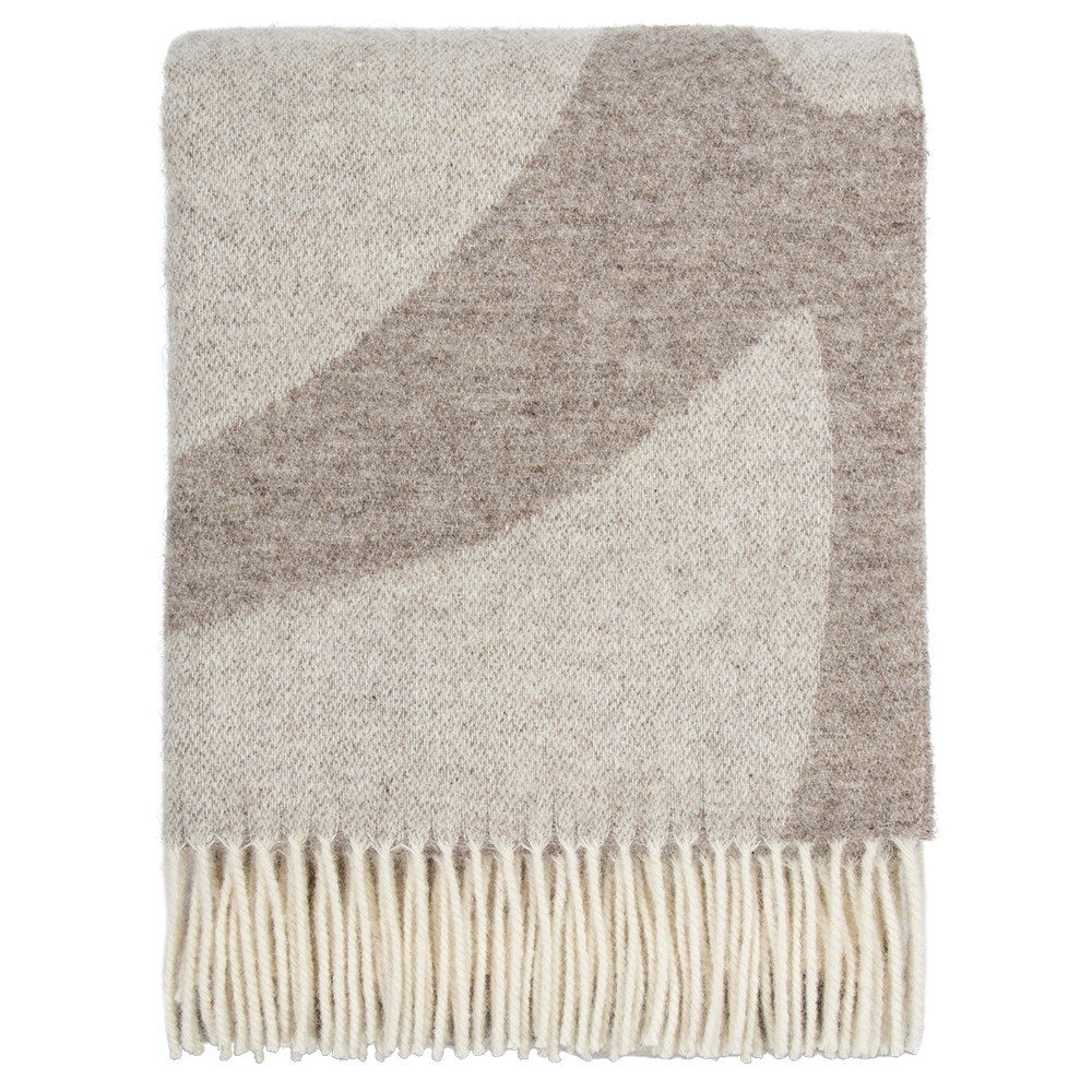 FLAGSTONE NZ WOOL THROW - FAWN