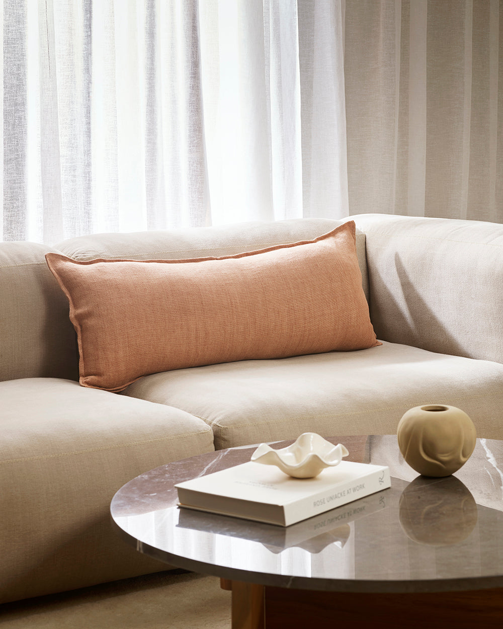 FLAXMILL LODGE CUSHION - CLAY