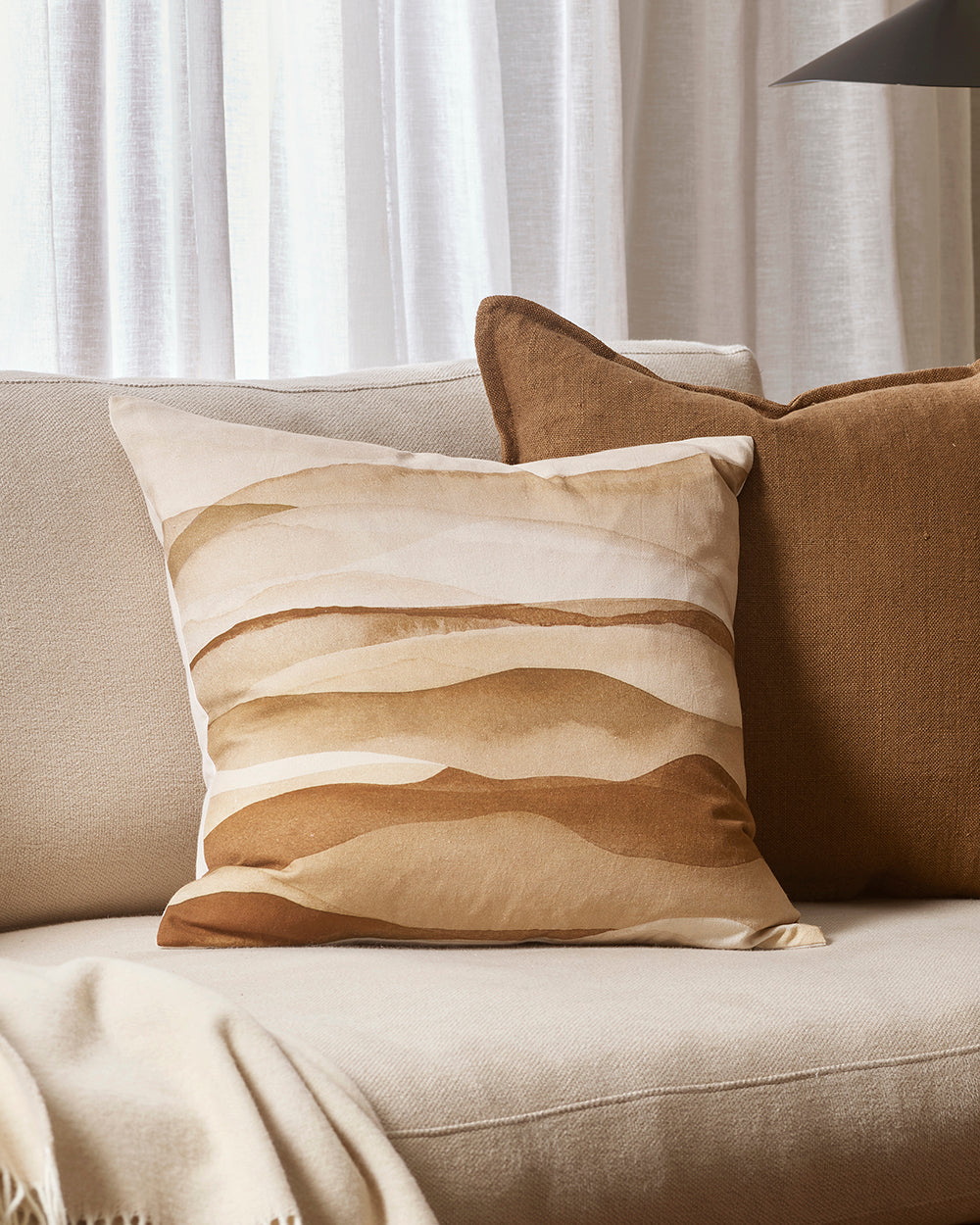 NAMIB 50 X 50CM CUSHION - TAN