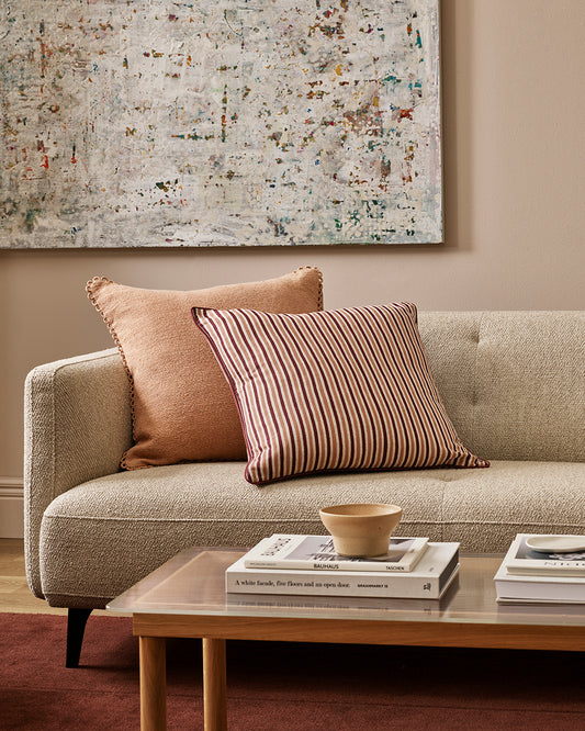 STRATO 55 X 55CM CUSHION - OXBLOOD