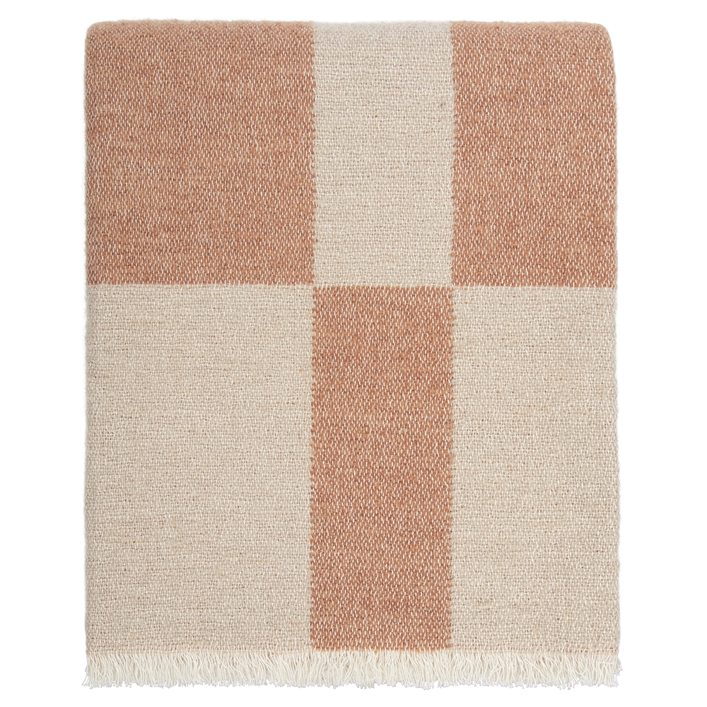 WINTON THROW - CORAL