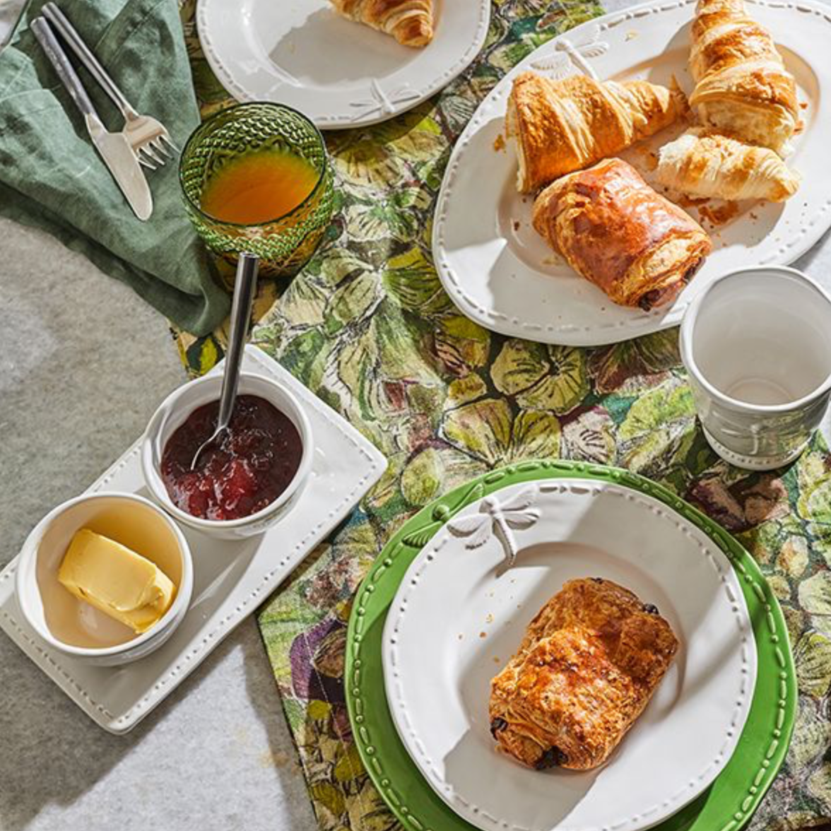 DRAGONFLY STONEWARE CONDIMENT SET