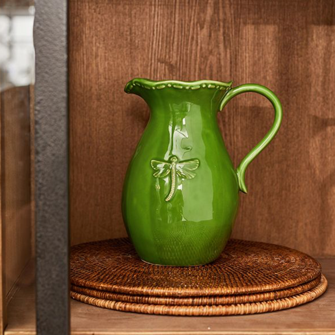 DRAGONFLY STONEWARE JUG - SMALL