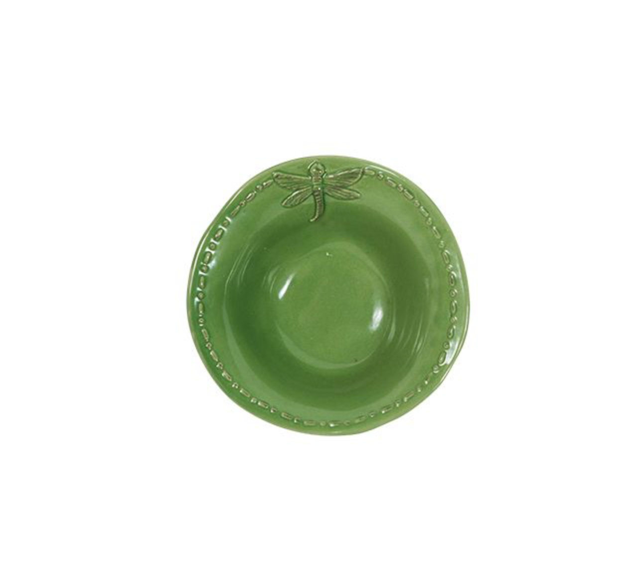 DRAGONFLY STONEWARE SALT BOWL