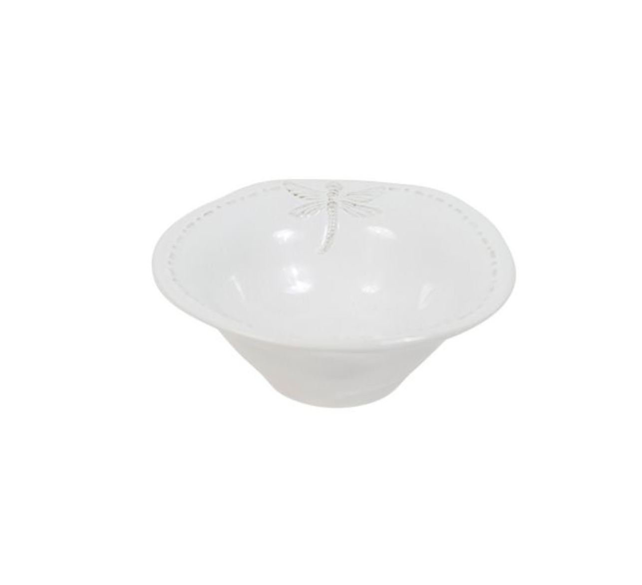 DRAGONFLY STONEWARE SALT BOWL