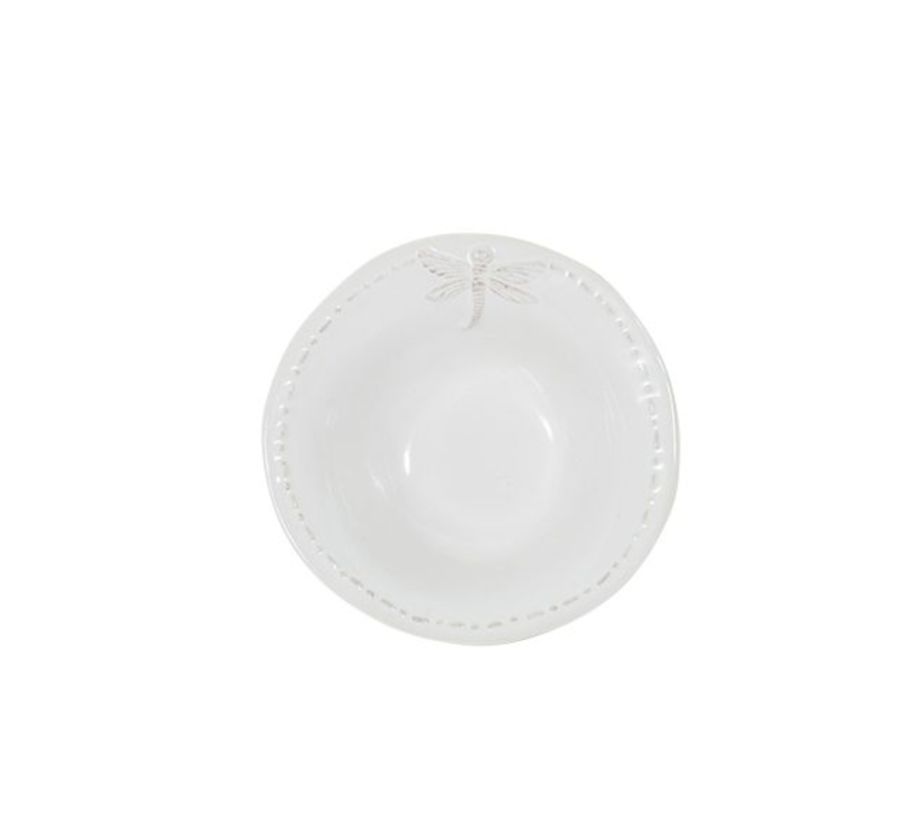 DRAGONFLY STONEWARE SALT BOWL