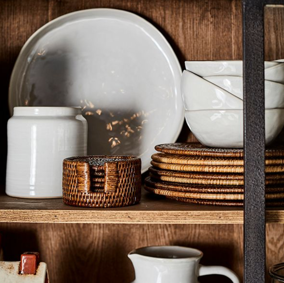 FRANCO RUSTIC WHITE LARGE PLATE