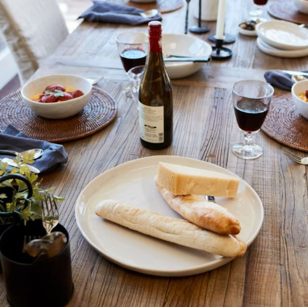 FRANCO RUSTIC WHITE X-LARGE SERVING PLATE