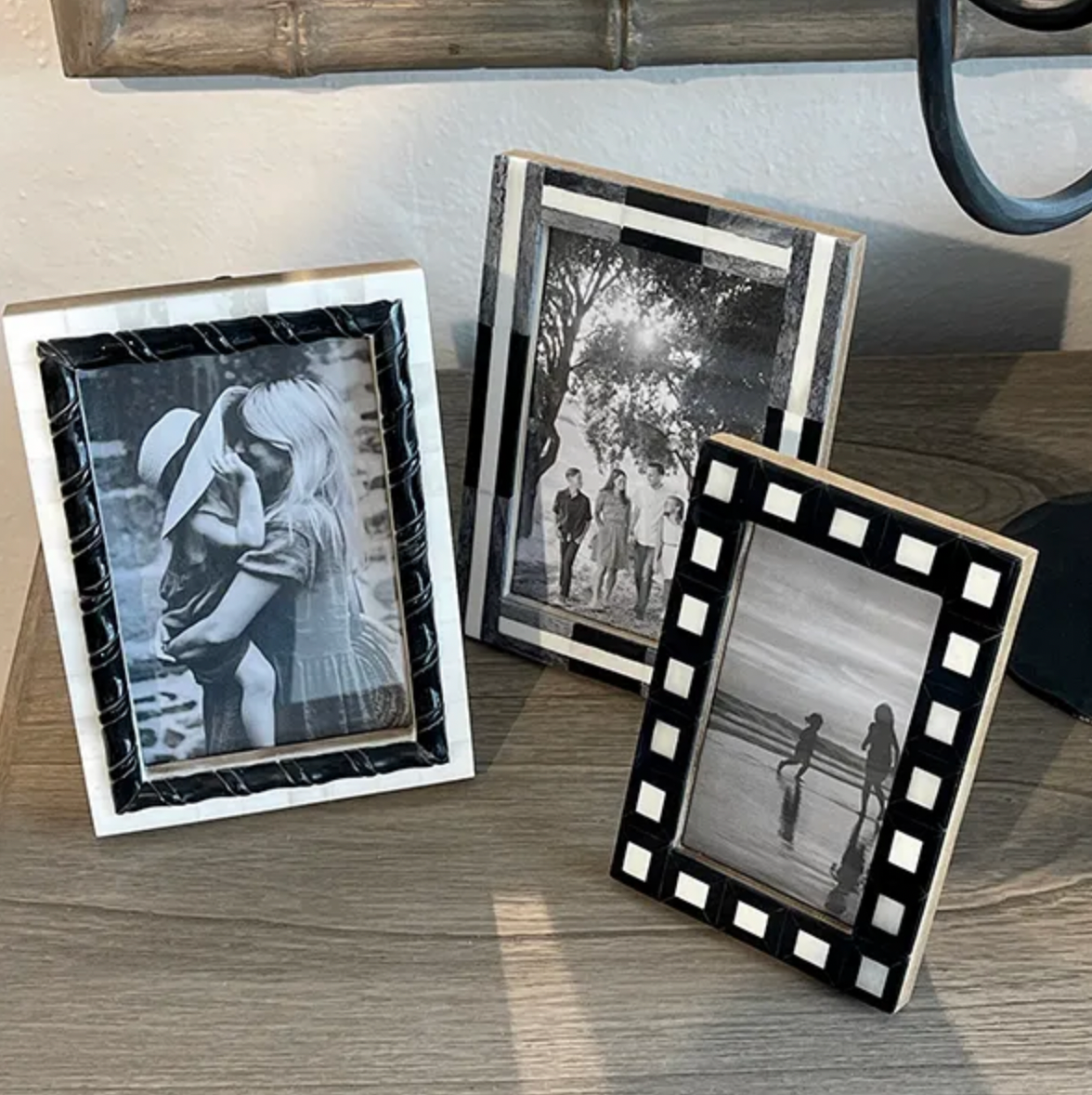 CHARCOAL STRIPE 4X6" PHOTO FRAME